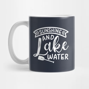 Sunshine and Lake Water Camping Kayak Mug